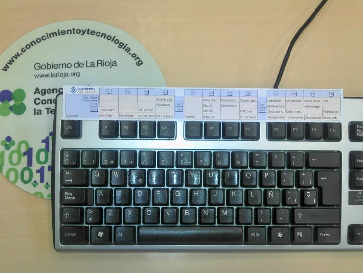 Fitting the printable card on the top of my keyboard Fitting the printable card on the top of my keyboard